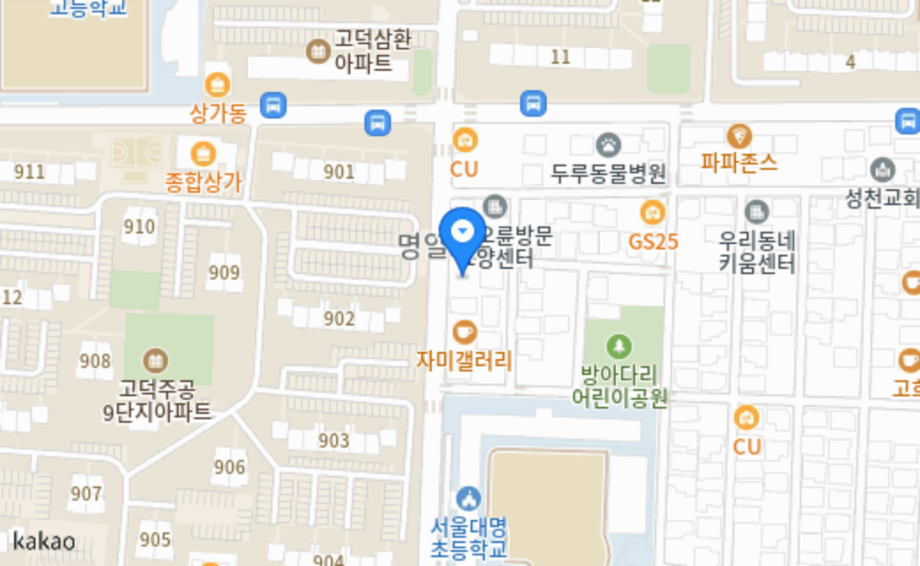 깐쵸네애견호텔 지도 위치