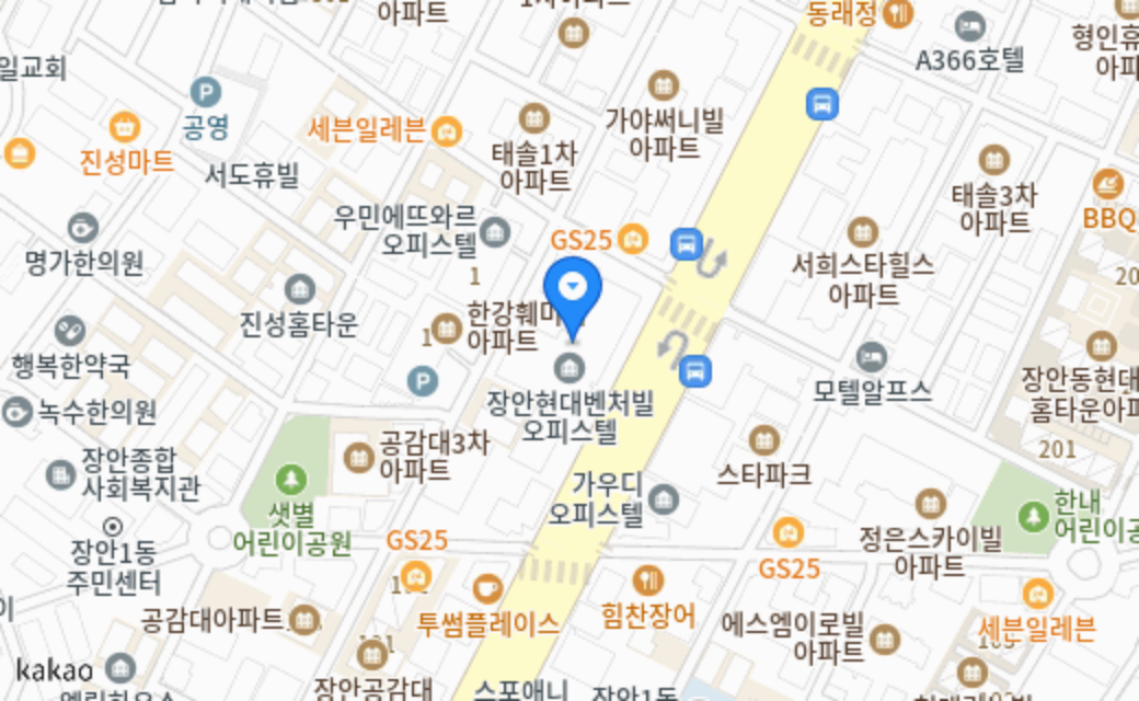 미니&바니 지도 위치