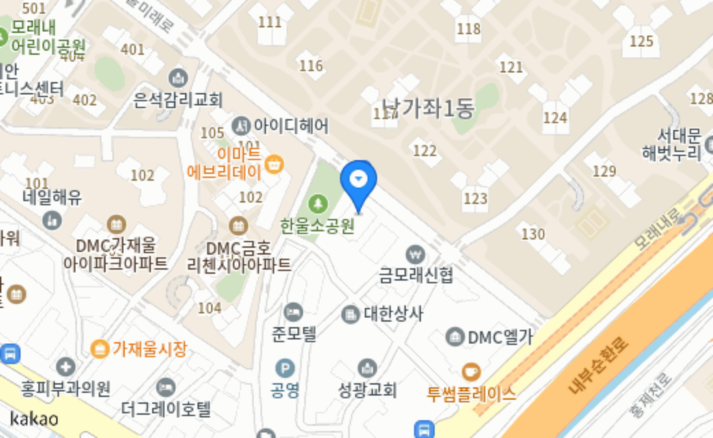 놀러오개 애견유치원 애견호텔 서대문점 지도 위치